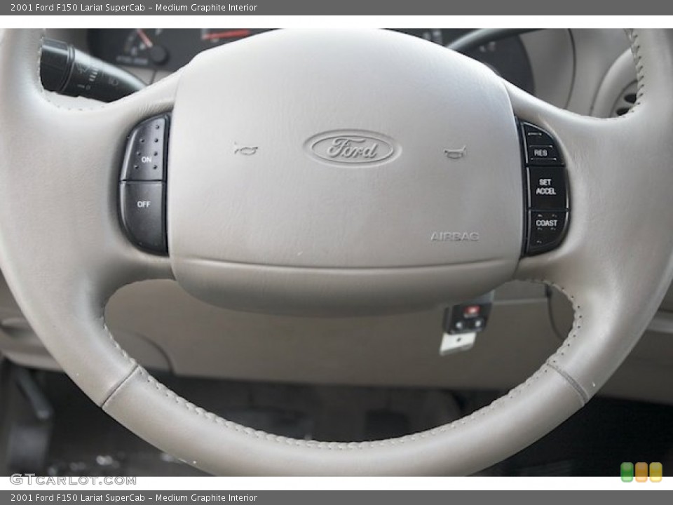 Medium Graphite Interior Controls for the 2001 Ford F150 Lariat SuperCab #78581355