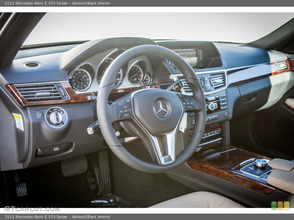 Almond/Black Interior Dashboard for the 2013 Mercedes-Benz E 350 Sedan #78583514