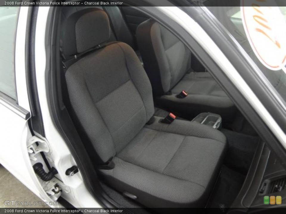 Charcoal Black Interior Front Seat for the 2008 Ford Crown Victoria Police Interceptor #78585730