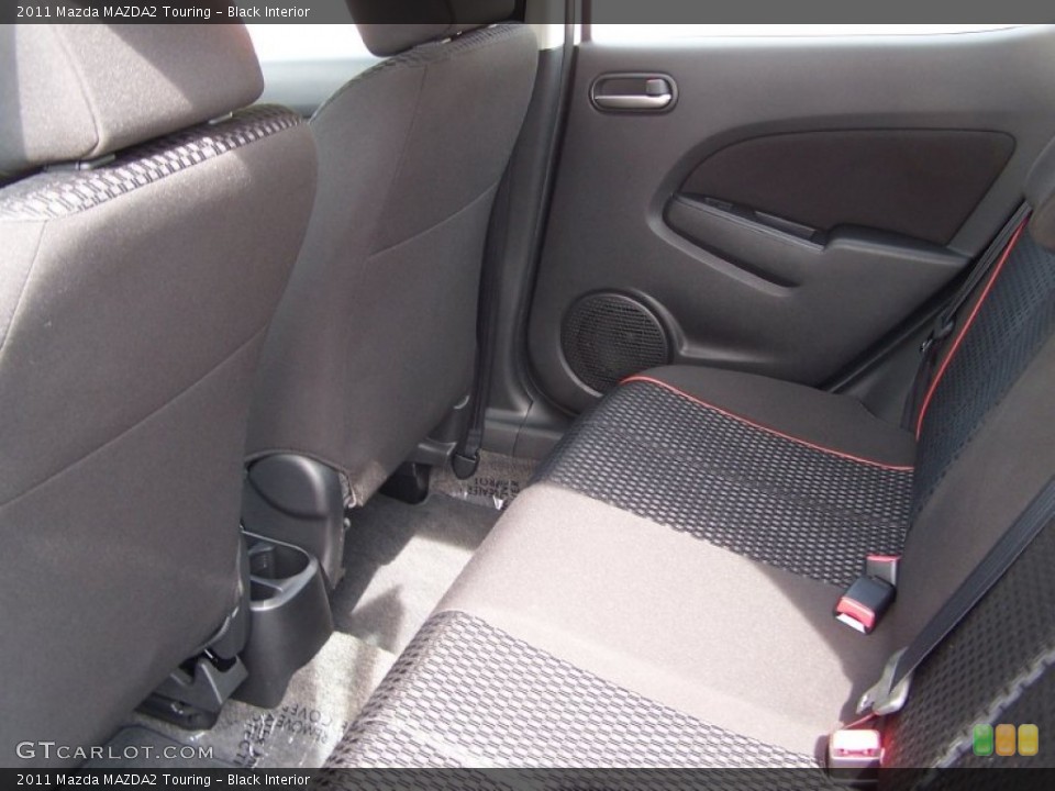Black Interior Rear Seat for the 2011 Mazda MAZDA2 Touring #78586392