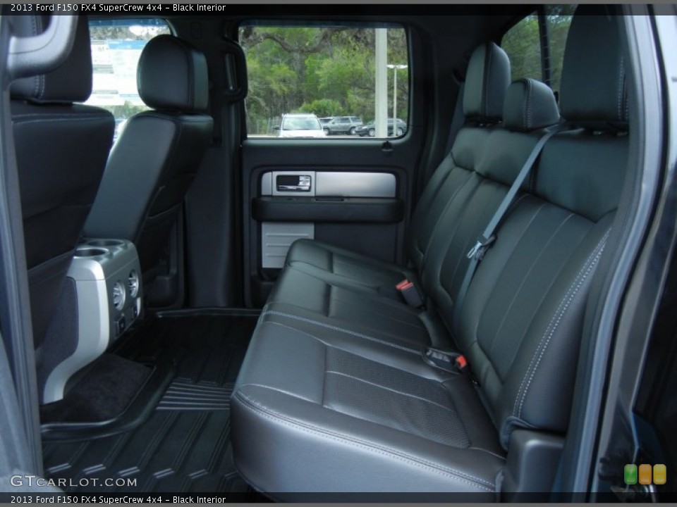 Black Interior Rear Seat for the 2013 Ford F150 FX4 SuperCrew 4x4 #78586424