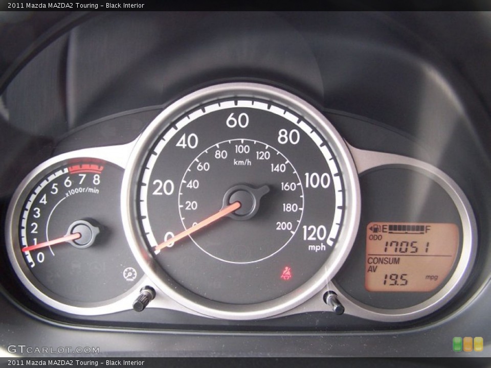 Black Interior Gauges for the 2011 Mazda MAZDA2 Touring #78586481