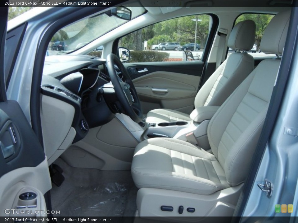 Medium Light Stone Interior Photo for the 2013 Ford C-Max Hybrid SEL #78587500