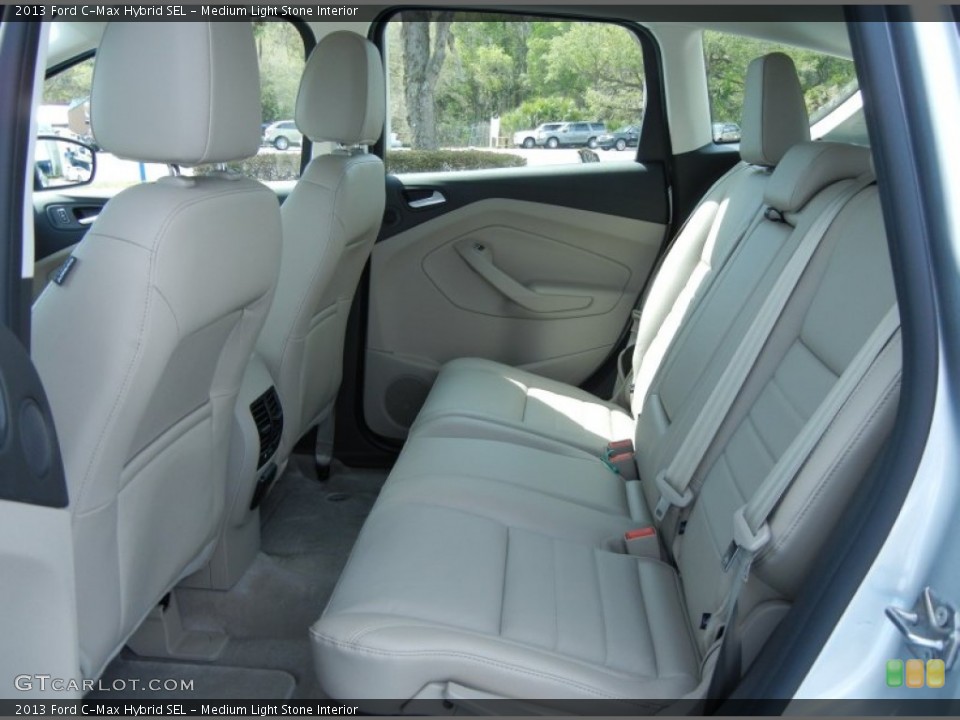 Medium Light Stone Interior Rear Seat for the 2013 Ford C-Max Hybrid SEL #78587522