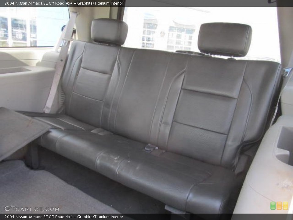 Graphite/Titanium Interior Rear Seat for the 2004 Nissan Armada SE Off Road 4x4 #78588165