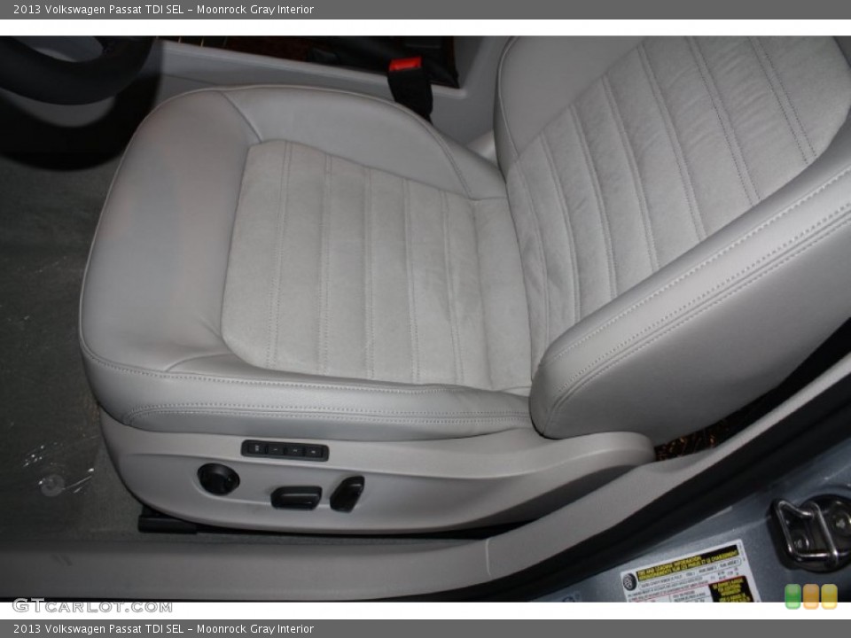 Moonrock Gray Interior Front Seat for the 2013 Volkswagen Passat TDI SEL #78588857