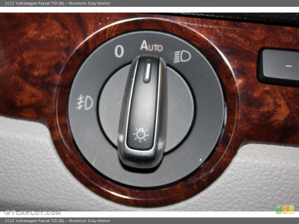 Moonrock Gray Interior Controls for the 2013 Volkswagen Passat TDI SEL #78589212