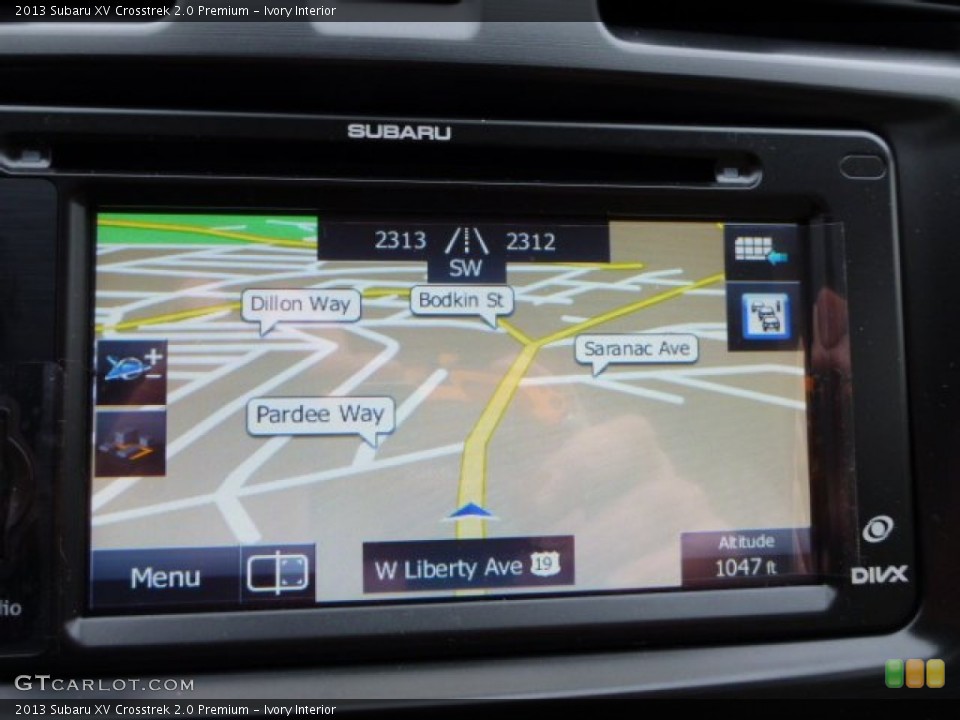 Ivory Interior Navigation for the 2013 Subaru XV Crosstrek 2.0 Premium #78590181