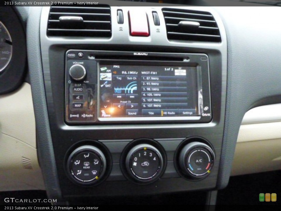 Ivory Interior Controls for the 2013 Subaru XV Crosstrek 2.0 Premium #78590215