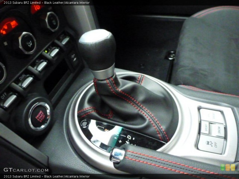 Black Leather/Alcantara Interior Transmission for the 2013 Subaru BRZ Limited #78590535