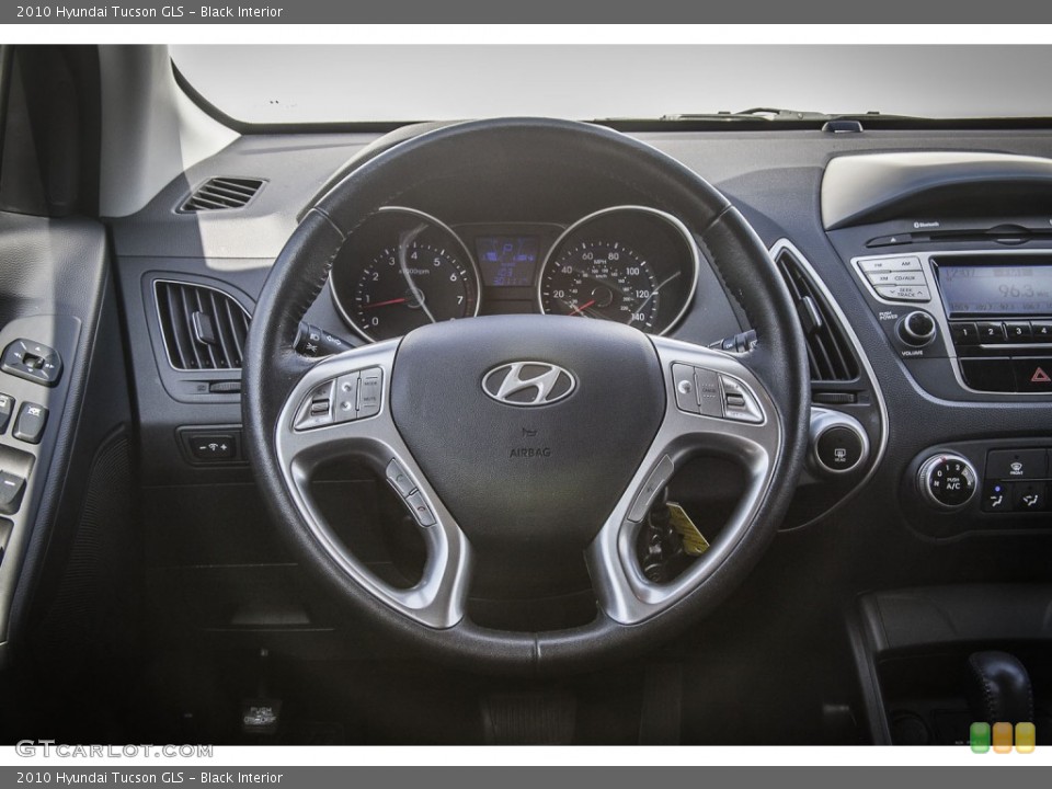 Black Interior Steering Wheel for the 2010 Hyundai Tucson GLS #78590940