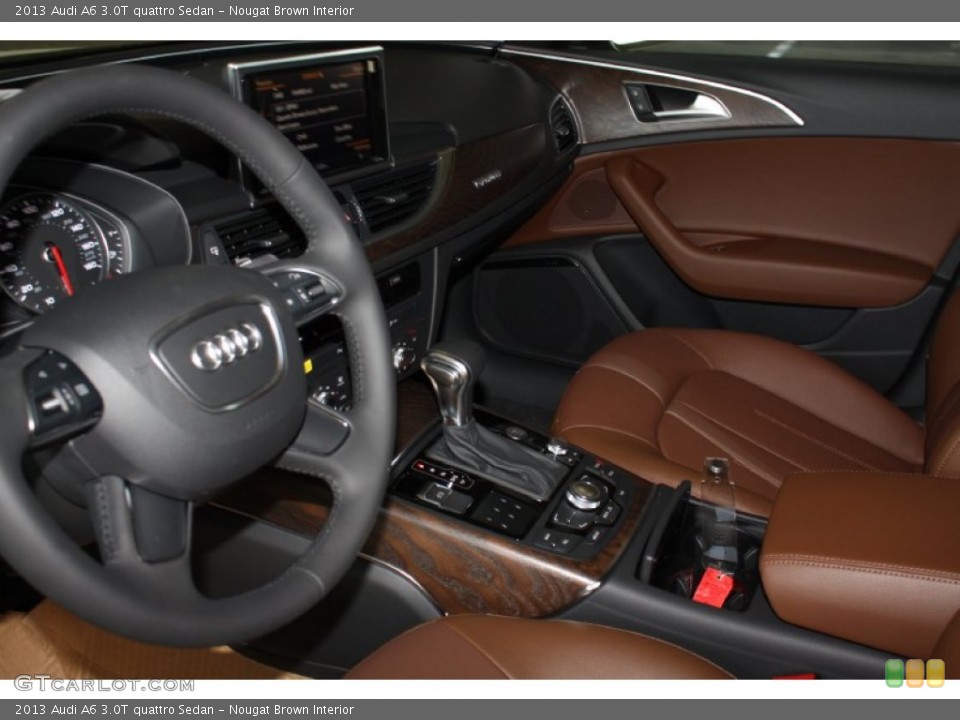 Nougat Brown Interior Photo for the 2013 Audi A6 3.0T quattro Sedan #78595194