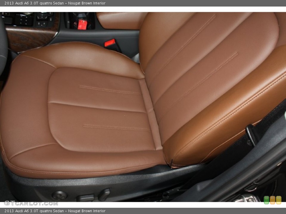 Nougat Brown Interior Front Seat for the 2013 Audi A6 3.0T quattro Sedan #78595209