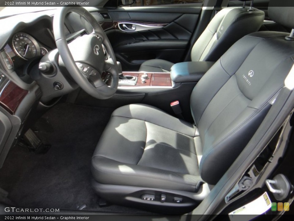 Graphite Interior Photo for the 2012 Infiniti M Hybrid Sedan #78595321