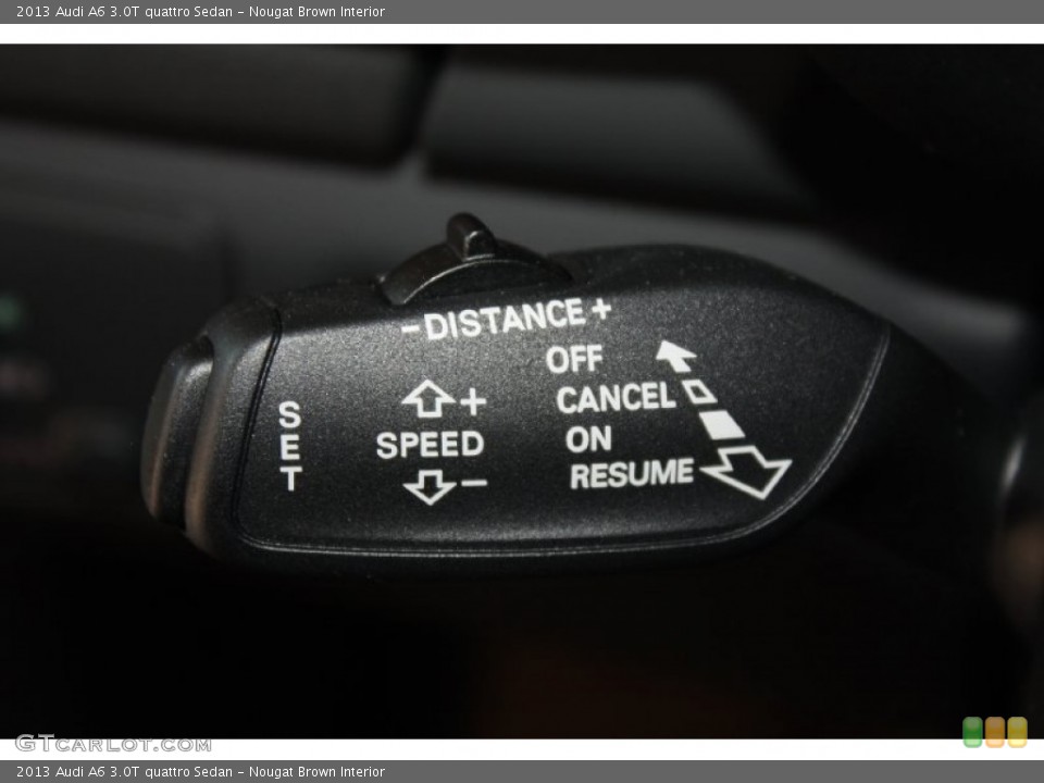 Nougat Brown Interior Controls for the 2013 Audi A6 3.0T quattro Sedan #78595539