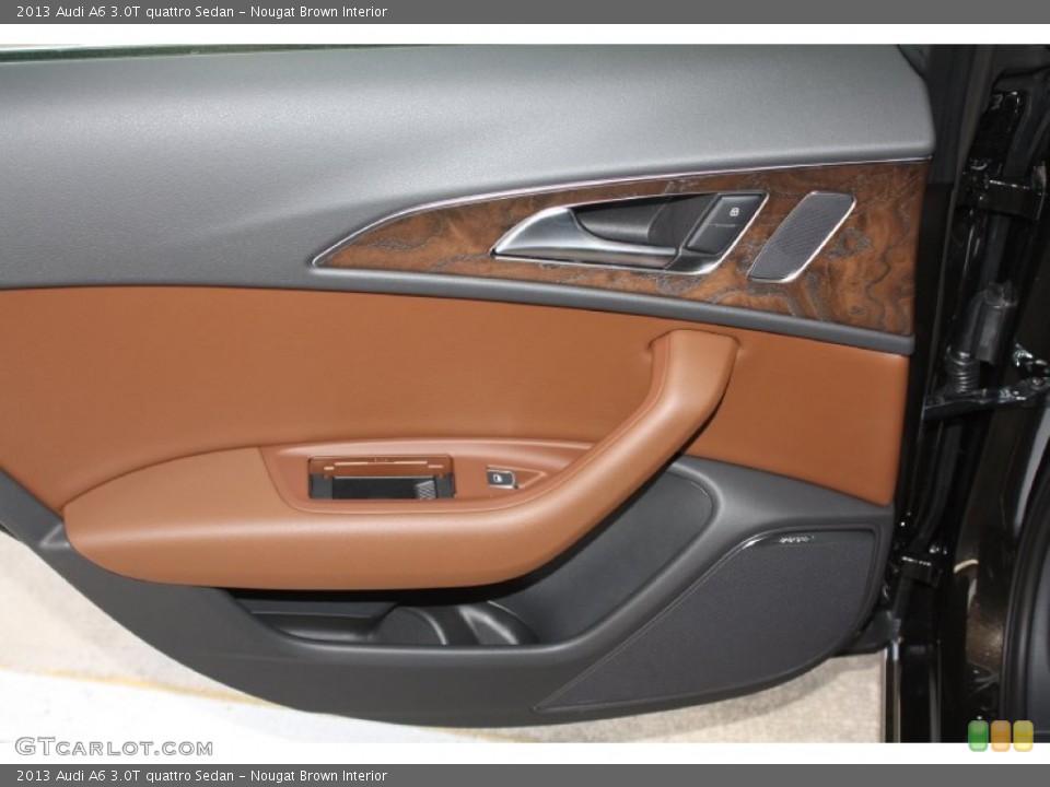 Nougat Brown Interior Door Panel for the 2013 Audi A6 3.0T quattro Sedan #78595588