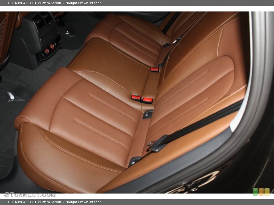 Nougat Brown Interior Rear Seat for the 2013 Audi A6 3.0T quattro Sedan #78595627
