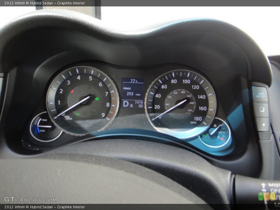 Graphite Interior Gauges for the 2012 Infiniti M Hybrid Sedan #78595628