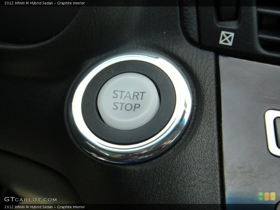 Graphite Interior Controls for the 2012 Infiniti M Hybrid Sedan #78595725