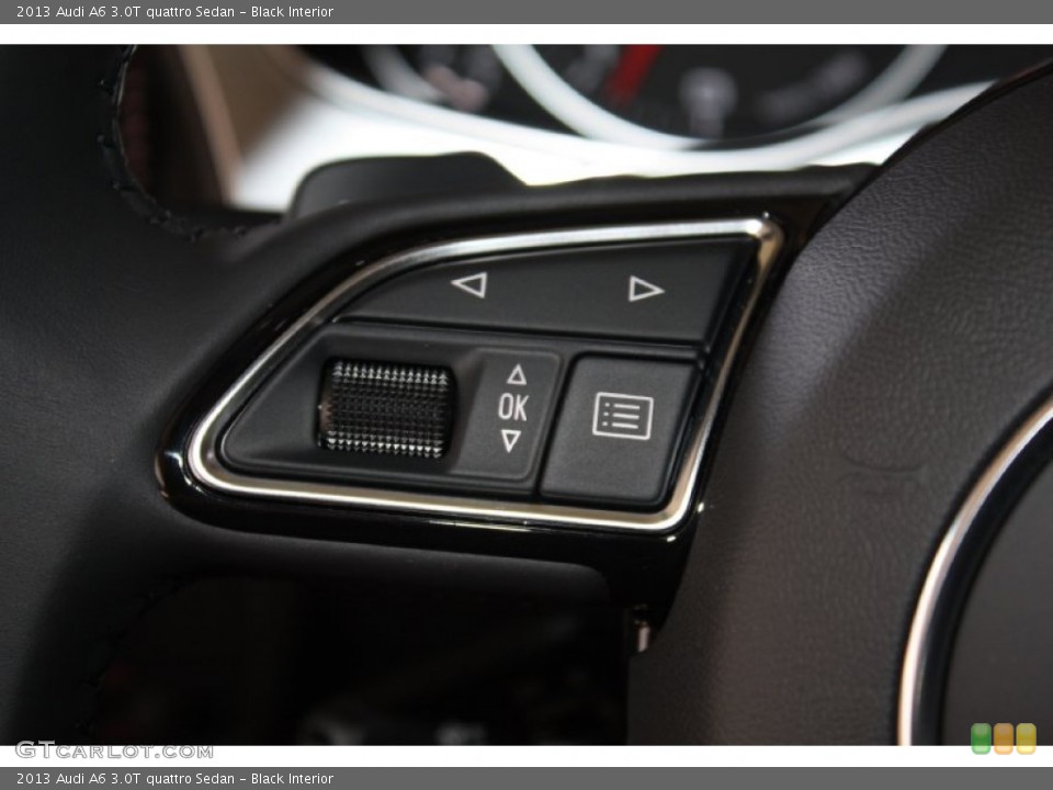 Black Interior Controls for the 2013 Audi A6 3.0T quattro Sedan #78596289