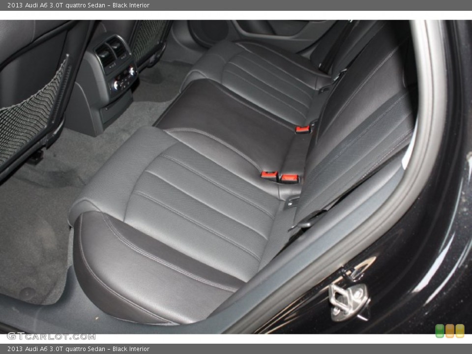 Black Interior Rear Seat for the 2013 Audi A6 3.0T quattro Sedan #78596407