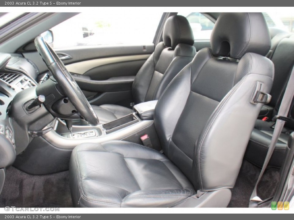 Ebony Interior Front Seat for the 2003 Acura CL 3.2 Type S #78596539