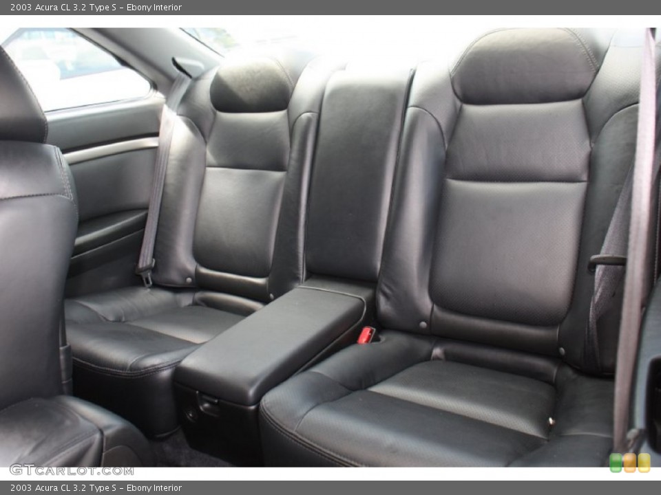 Ebony Interior Rear Seat for the 2003 Acura CL 3.2 Type S #78596554