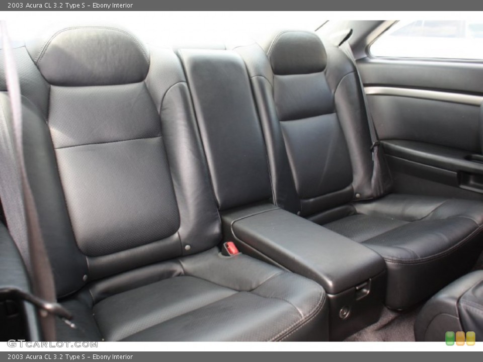 Ebony Interior Rear Seat for the 2003 Acura CL 3.2 Type S #78596595