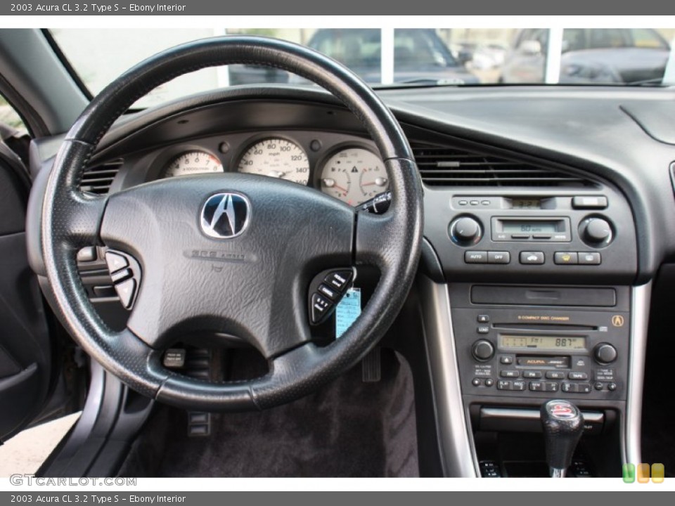 Ebony Interior Steering Wheel for the 2003 Acura CL 3.2 Type S #78596714