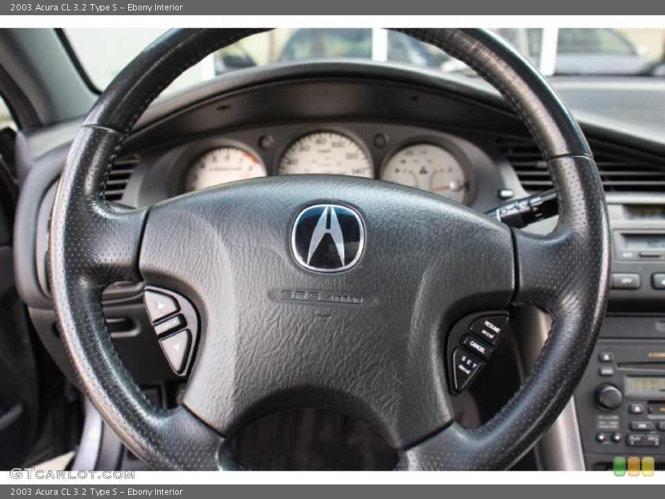 Ebony Interior Steering Wheel for the 2003 Acura CL 3.2 Type S #78596736