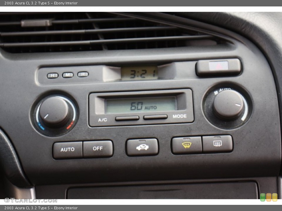 Ebony Interior Controls for the 2003 Acura CL 3.2 Type S #78596775