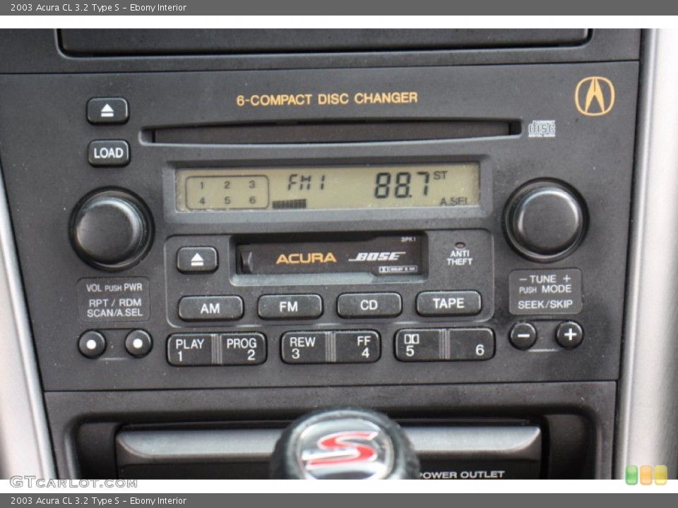 Ebony Interior Audio System for the 2003 Acura CL 3.2 Type S #78596793