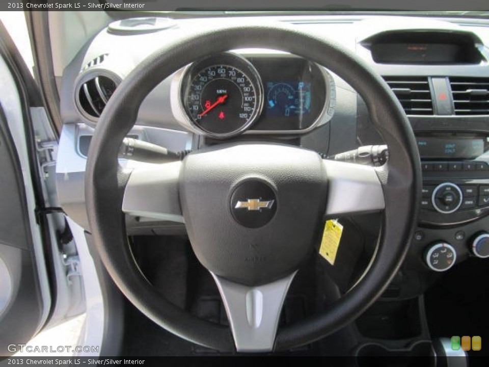 Silver/Silver Interior Steering Wheel for the 2013 Chevrolet Spark LS #78597377