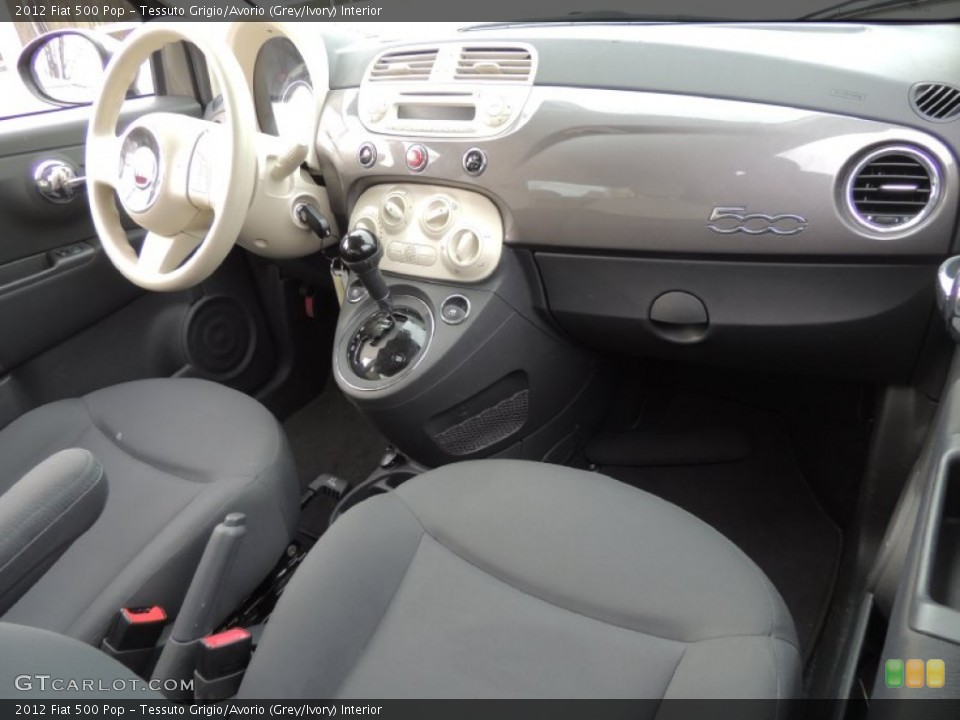Tessuto Grigio/Avorio (Grey/Ivory) Interior Dashboard for the 2012 Fiat 500 Pop #78600759