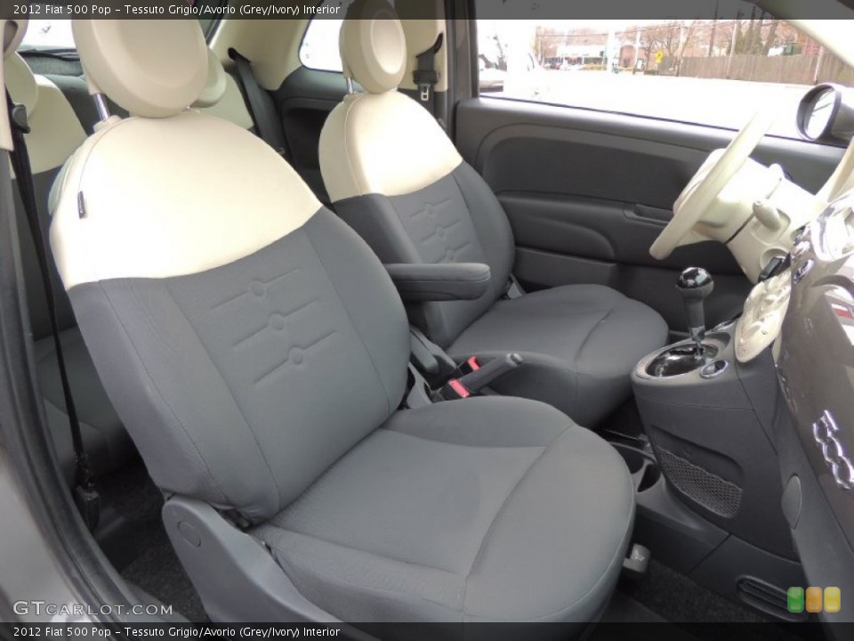 Tessuto Grigio/Avorio (Grey/Ivory) Interior Front Seat for the 2012 Fiat 500 Pop #78600792