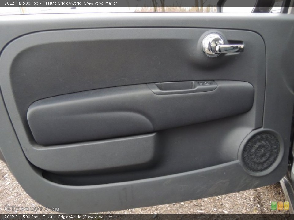 Tessuto Grigio/Avorio (Grey/Ivory) Interior Door Panel for the 2012 Fiat 500 Pop #78600811