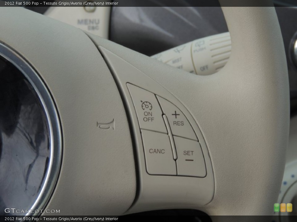 Tessuto Grigio/Avorio (Grey/Ivory) Interior Controls for the 2012 Fiat 500 Pop #78600920