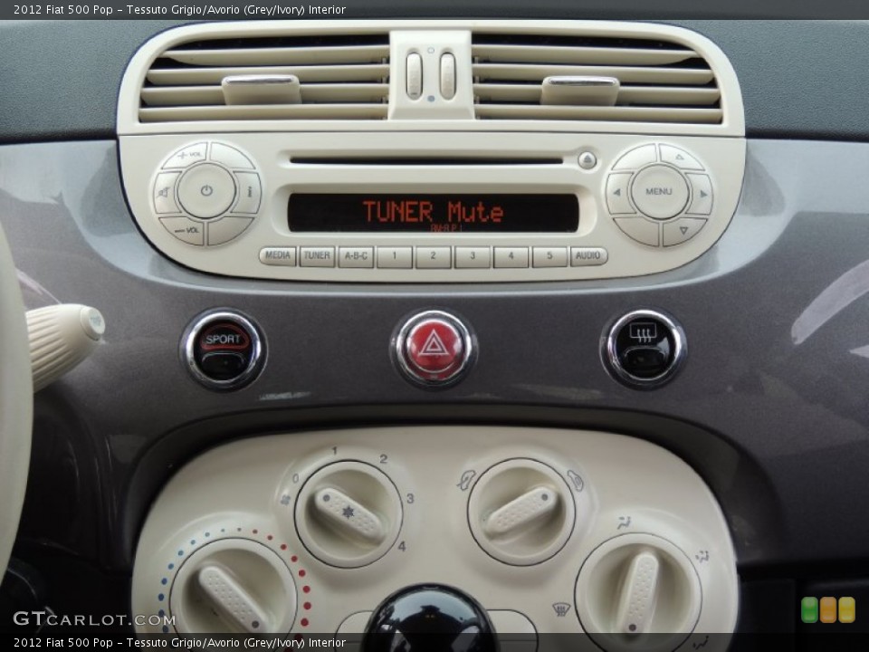 Tessuto Grigio/Avorio (Grey/Ivory) Interior Audio System for the 2012 Fiat 500 Pop #78600967