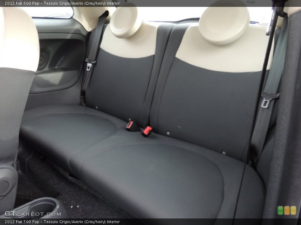 Tessuto Grigio/Avorio (Grey/Ivory) Interior Rear Seat for the 2012 Fiat 500 Pop #78601005