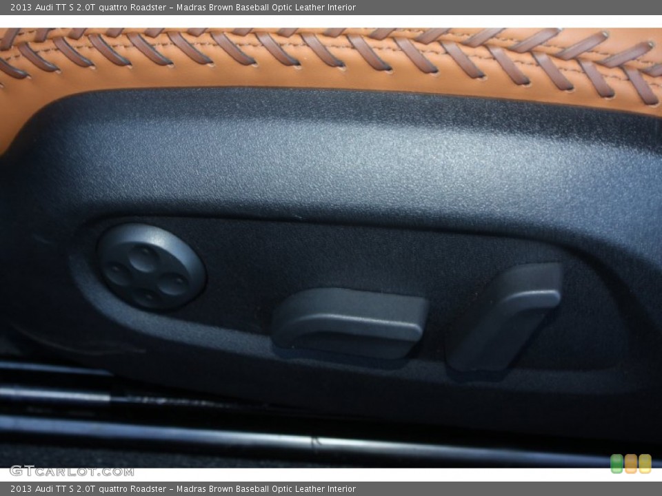 Madras Brown Baseball Optic Leather Interior Controls for the 2013 Audi TT S 2.0T quattro Roadster #78601132