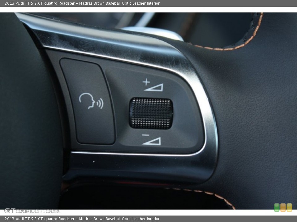 Madras Brown Baseball Optic Leather Interior Controls for the 2013 Audi TT S 2.0T quattro Roadster #78601320