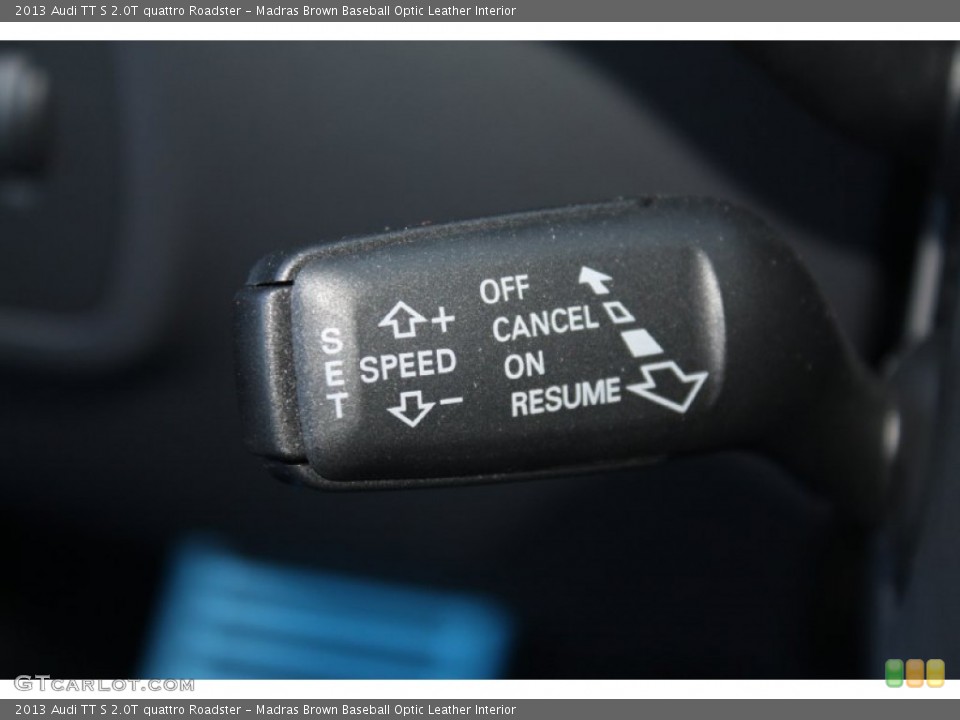 Madras Brown Baseball Optic Leather Interior Controls for the 2013 Audi TT S 2.0T quattro Roadster #78601357