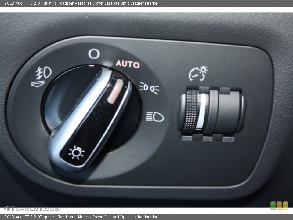 Madras Brown Baseball Optic Leather Interior Controls for the 2013 Audi TT S 2.0T quattro Roadster #78601378