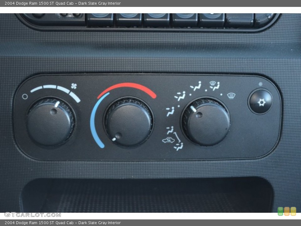 Dark Slate Gray Interior Controls for the 2004 Dodge Ram 1500 ST Quad Cab #78601737