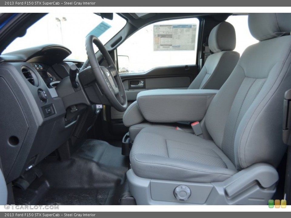 Steel Gray Interior Photo for the 2013 Ford F150 STX SuperCab #78602004