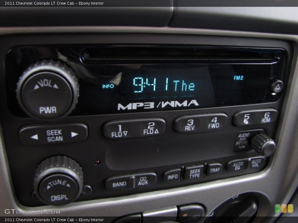 Ebony Interior Audio System for the 2011 Chevrolet Colorado LT Crew Cab #78602029