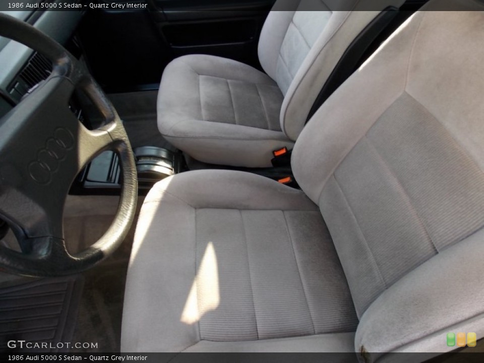 Quartz Grey Interior Front Seat for the 1986 Audi 5000 S Sedan #78603696