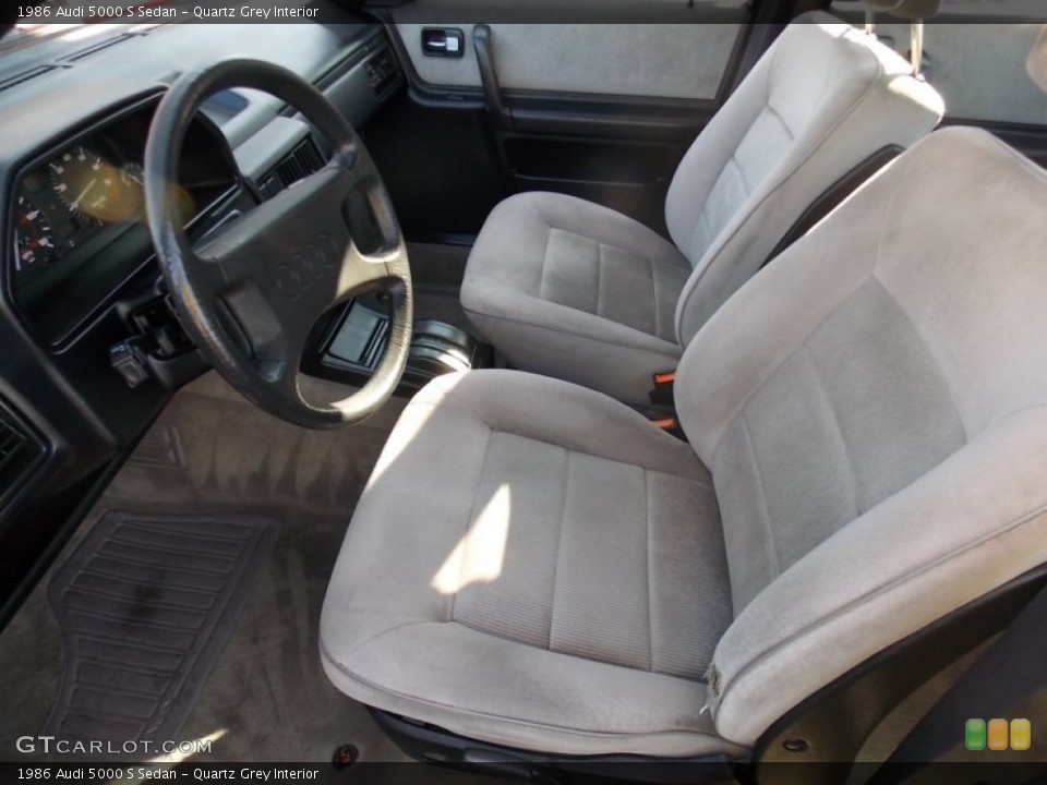 Quartz Grey Interior Front Seat for the 1986 Audi 5000 S Sedan #78603718
