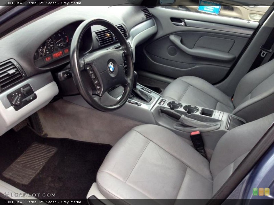 Grey Interior Prime Interior for the 2001 BMW 3 Series 325i Sedan #78604374