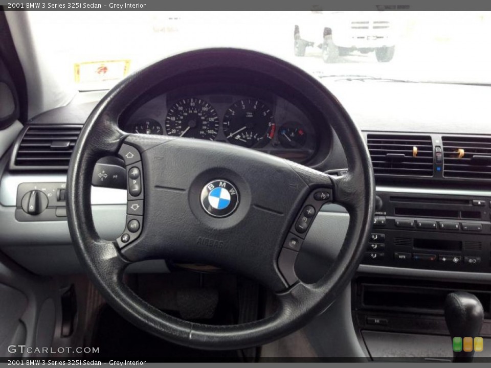Grey Interior Steering Wheel for the 2001 BMW 3 Series 325i Sedan #78604519